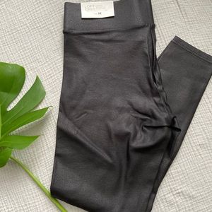 LOFT Leather look leggings. Brand new.